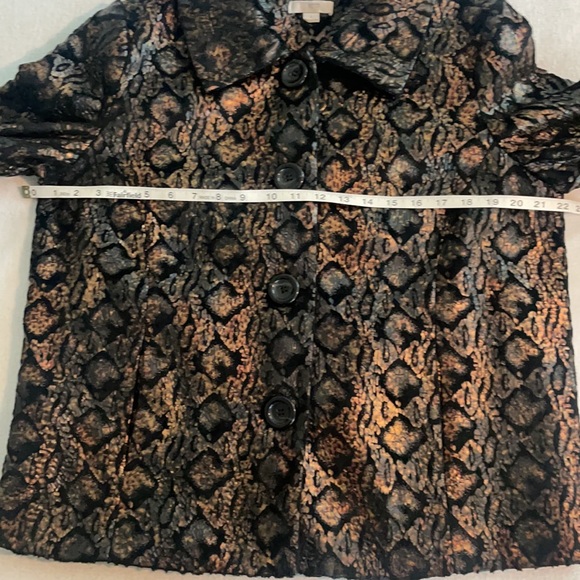 GORGEOUS PYTHON IN BLACK AND COPPER! By ERIN SZ L SOFT AND COMFORTABLE - Picture 11 of 15